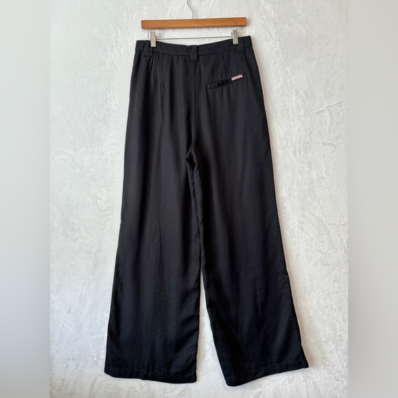 Hudson Jeans womens black casual high rise Tie Front Wide-Leg Pants size 29 - Picture 9 of 13